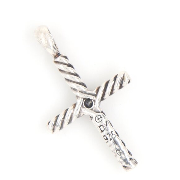 David Yurman 0.03ct diamond cross pendant - Picture 3 of 4